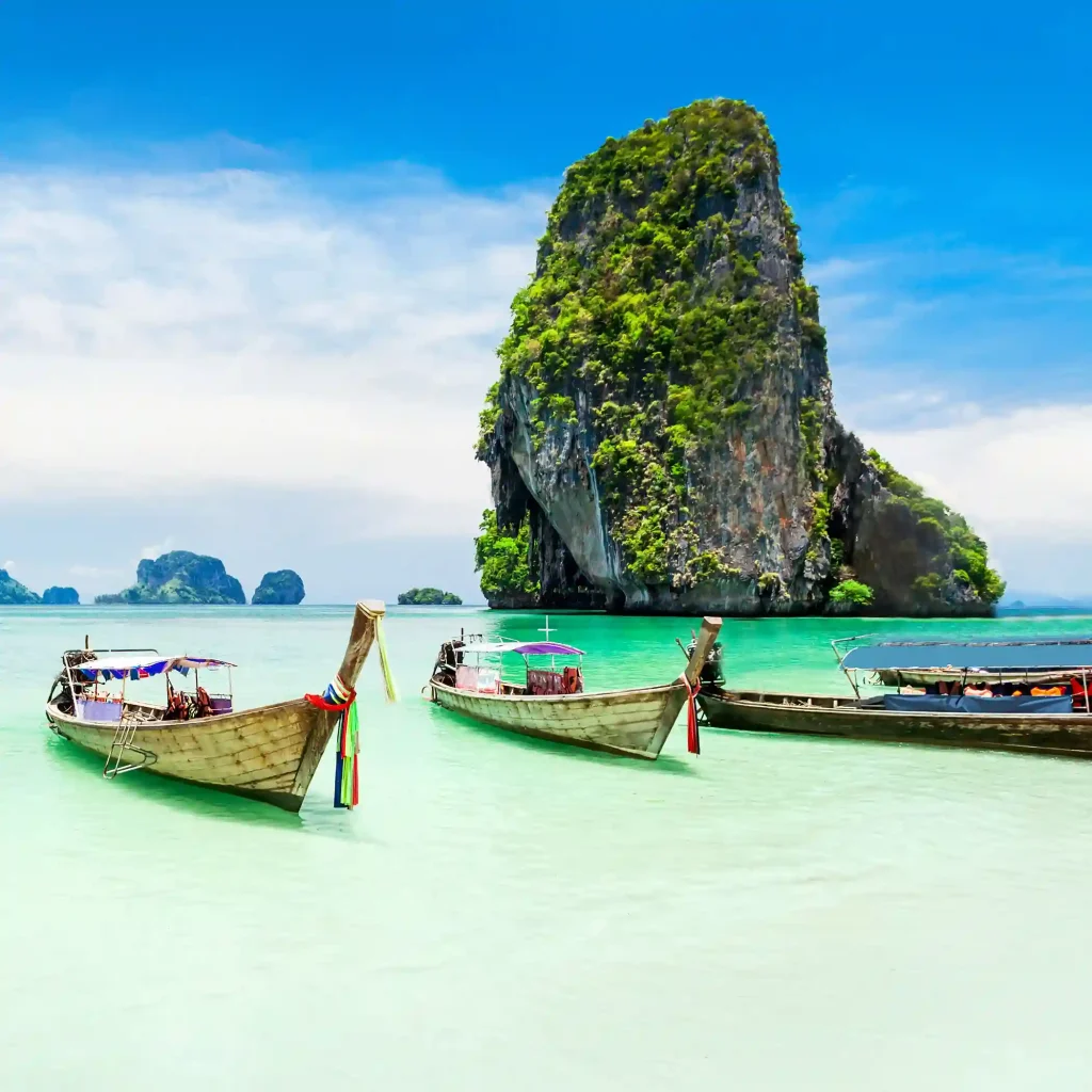Image – Thailand travel experience with longtail boat beach tours for US travellers